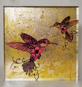Kolibri neon pink by Sandra Rauch